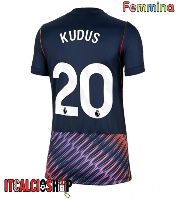 Tottenham Hotspur Mohammed Kudus #20 Seconda Maglia Femmina 2026-27 Manica Corta